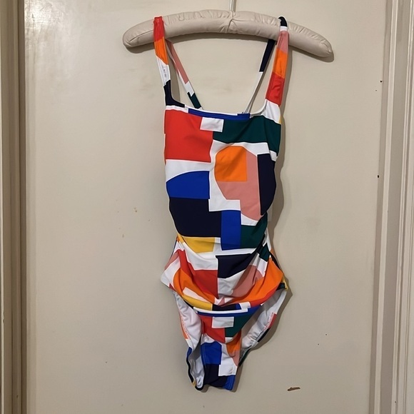 NWT Nautica Standard One Piece Swimsuit Crossback Tummy Control Quick Dry size S - Picture 3 of 7